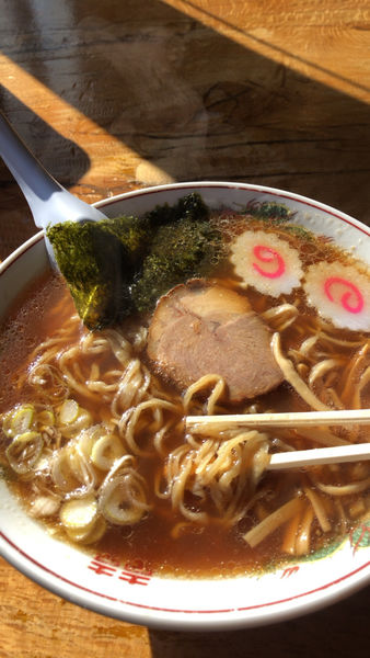 「手打中華そば（醤油）＋大盛」@のんきやの写真