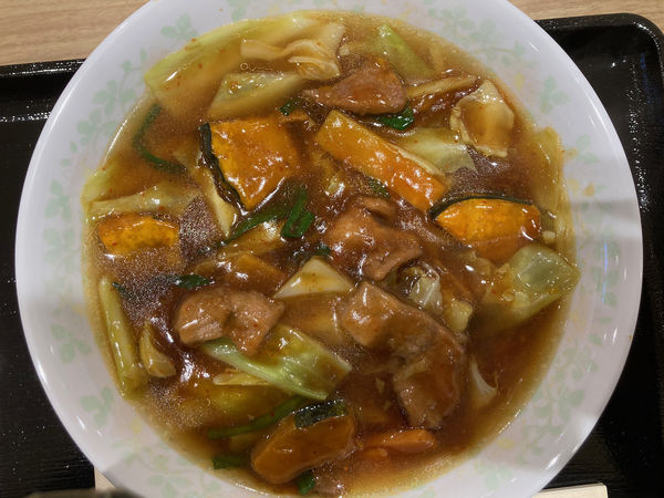 「スタミナHOT普通盛 770円」@我流食堂 ジョイフル本田ニューポートひたちなか店の写真