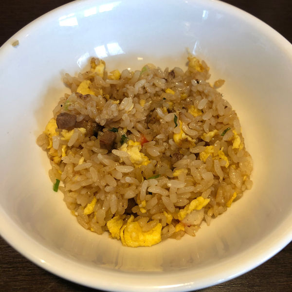 「餃子・半チャーハンセット　449円＋税」@バーミヤン 白岡店の写真