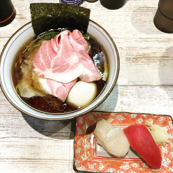 「四つ葉そば　と　寿司」@中華そば 四つ葉の写真