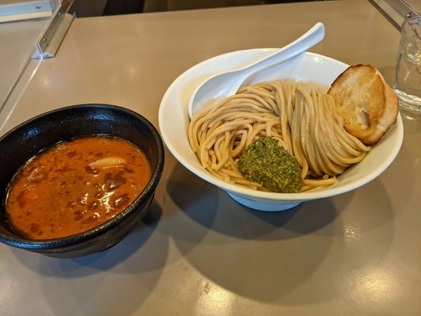 「海老トマトつけ麺」@つけ麺 五ノ神製作所の写真