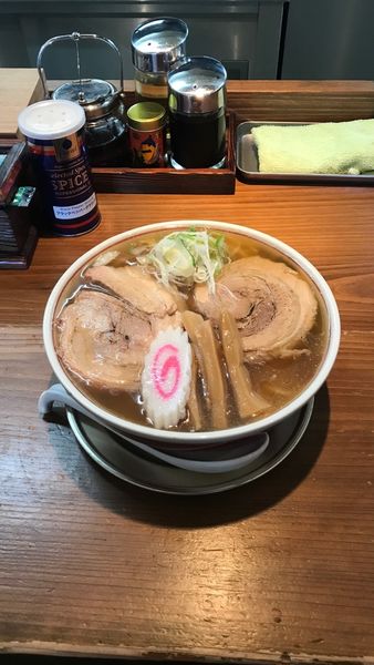 「煮干しトロ肉ラーメン＋和え玉」@中華そば 弥惣吉の写真