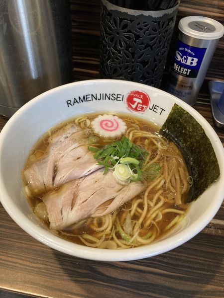 「醤油ラーメン」@ラーメン人生 JET 福島本店の写真