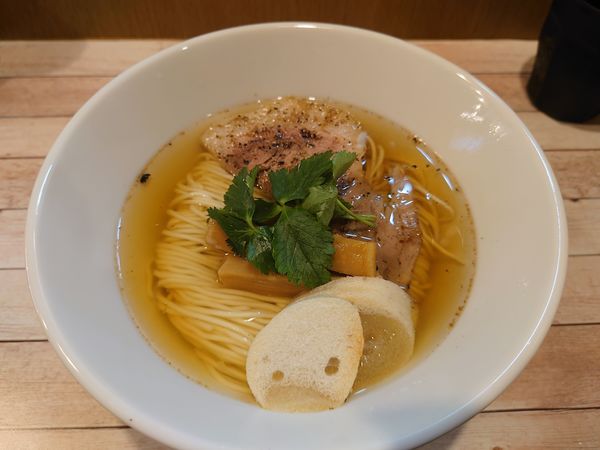 「祖師ヶ谷塩そば500円（12月13日ver）」@世田谷中華そば 祖師谷七丁目食堂の写真