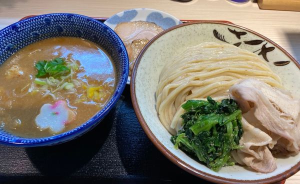 「【季節限定】柚子味噌つけ麺　９００円」@らー麺土俵 鶴嶺峰の写真