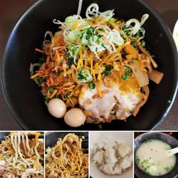 じゃがバタ油そば(限定)＋カレー粉＋スープ＝840円