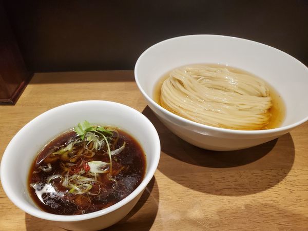 「鰹昆布水つけ麺 醤油 (1000円)」@らぁ麺や 嶋の写真