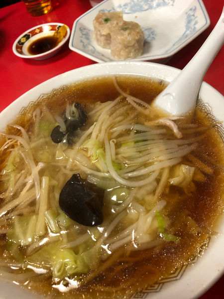 「豚そば＋シュウマイ」@安喜亭 支店の写真