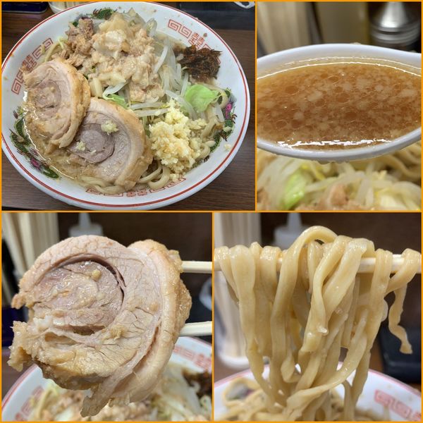 「小ラーメン¥780（麺硬め・ニンニク・アブラ・アレ）」@ラーメン二郎 横浜関内店の写真
