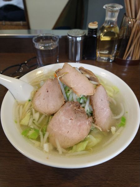 「タンメン　チャーシュー入り　1100円」@はつねの写真