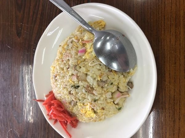 「半チャーハン」@手打ちラーメン 足利麺の写真