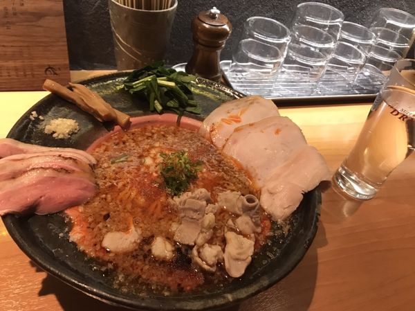 「手もみ辛ホルブラ」@拉麺 成の写真