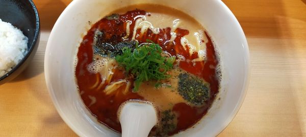 「限定　担々麺」@らぁ麺 はやし田 新宿本店の写真