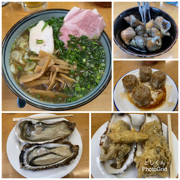 「【12月限定】活大殻牡蠣しゃぶ 青3種 S」@MENYA 食い味の道有楽の写真