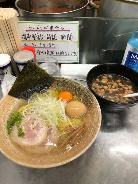 「大和しじみ出汁悪いつけ(熱)カマスver.」@覆麺 智の写真