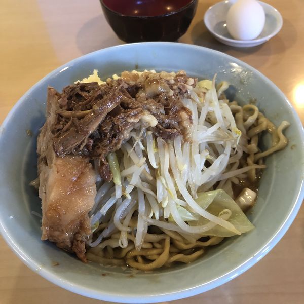 「汁なし　生卵」@俺の生きる道 つくば店の写真