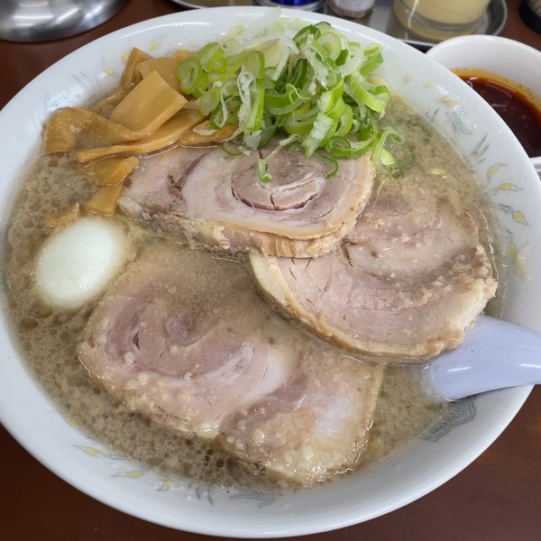 「ガンジャチャーシューメン1080円+辛味」@ラーメン ひかりの写真