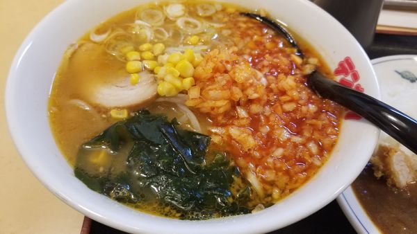 「辛玉ねぎ味噌ラーメン」@テンホウ 追分店の写真