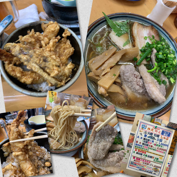「【限定】鴨の治部煮青3種+大海老小天丼」@MENYA 食い味の道有楽の写真