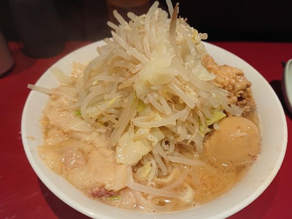 「小ラーメン 味玉」@ラーメン二郎 荻窪店の写真