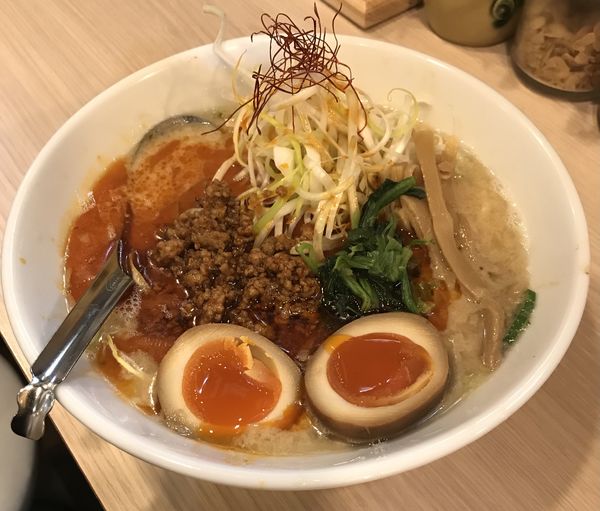 「旨辛担担麺 ¥950」@塩豚骨らーめん たちひらの写真