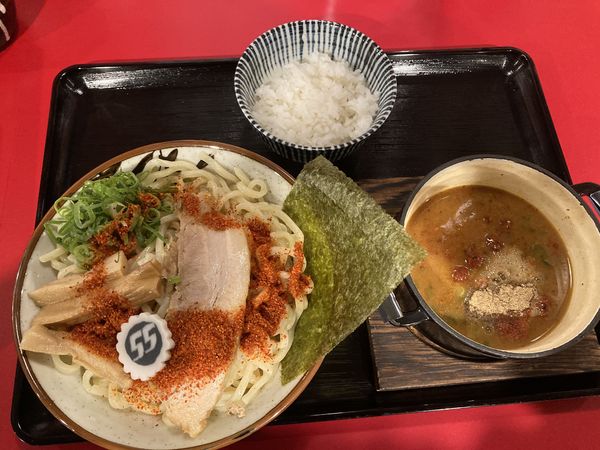 「辛つけ麺(並盛)¥840」@つけ麺 ラーメン タカヤマ55 南与野本店の写真