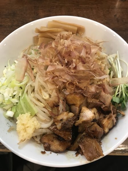 「まぜそば」@つけめんTETSU 御徒町ラーメン横丁店の写真