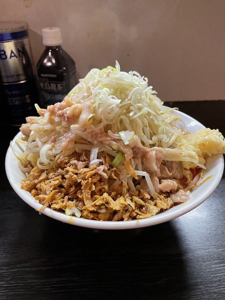 「辛味噌+汁なし+チーズ+腕肉」@豚星。の写真