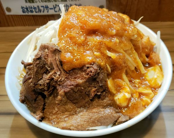 「フュージョン850円(二郎&中本)」@ヒノブタセカンド 南越谷駅前店の写真