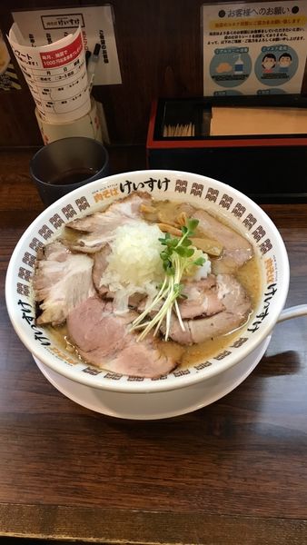 「肉そば味噌＋肉めし」@New Old Style 肉そばけいすけの写真