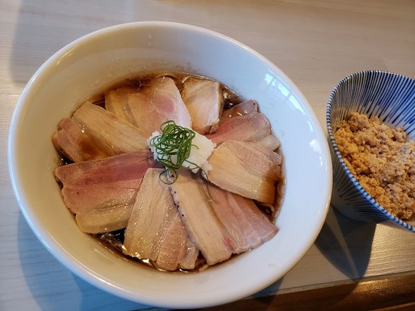 「焼豚麺　鶏そぼろ丼」@タナカ ロボの写真