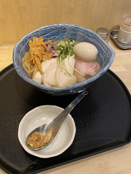 「特製東京軍鶏そば（塩・大盛）」@つけ麺 たけもとの写真