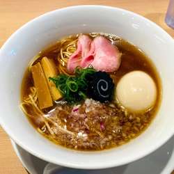 味玉のどぐろそば600円(オープン2日限定値段)+替え玉10