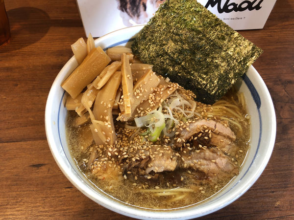 「らーめん　醤油　メンマ　麺硬」@らーめん ふくのや 与野店の写真