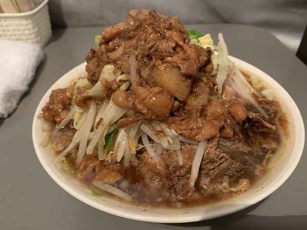 「ラーメン　中　豚増し　NYA」@ラーメン二九六の写真