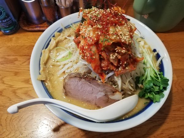 「清湯キムチ味噌　期間限定」@麺屋 鶏口の写真