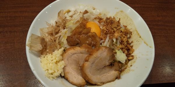 「限定Aカレーラーメン900円+汁無し100円」@麺屋 づかちゃんの写真