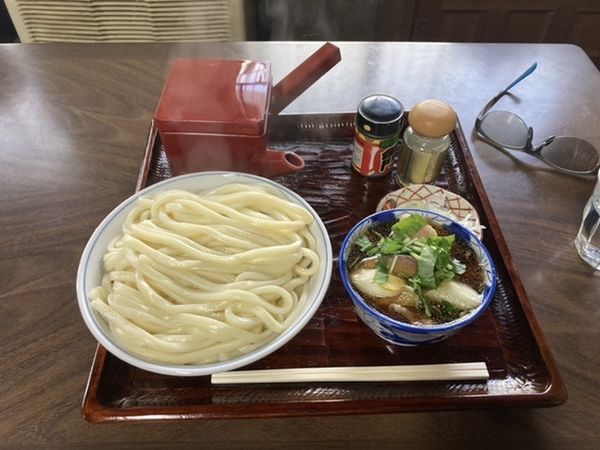 「肉つゆうどん大盛あつもり ¥780」@古久やの写真