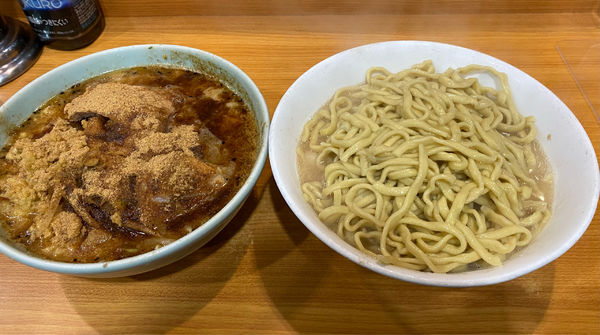 「つけ麺 あつもり 和風BB ショウガ ヤサイ少なめ ニンニク ア」@ラーメン二郎 八王子野猿街道店2の写真