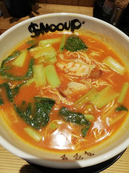 「トマトパスタのようなラーメン」@THE SNOOUP 国分店の写真