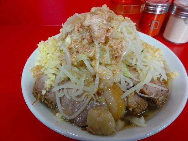 「小750円野菜ニンニク脂生姜」@ラーメン二郎 大宮公園駅前店の写真