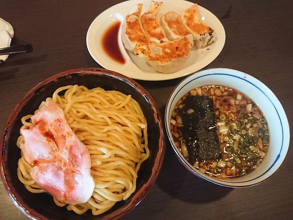 「つけ麺生粋￥９８０+焼き餃子￥４３０」@麺通 幹づ記の写真