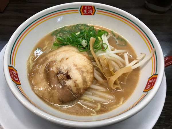 「餃子の王将ラーメン ジャストサイズ 385円」@餃子の王将 四条大宮店の写真