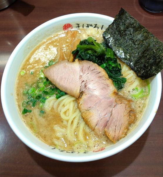 「らーめん大盛（￥760+100）」@豚骨醤油らーめん まぼろしの写真