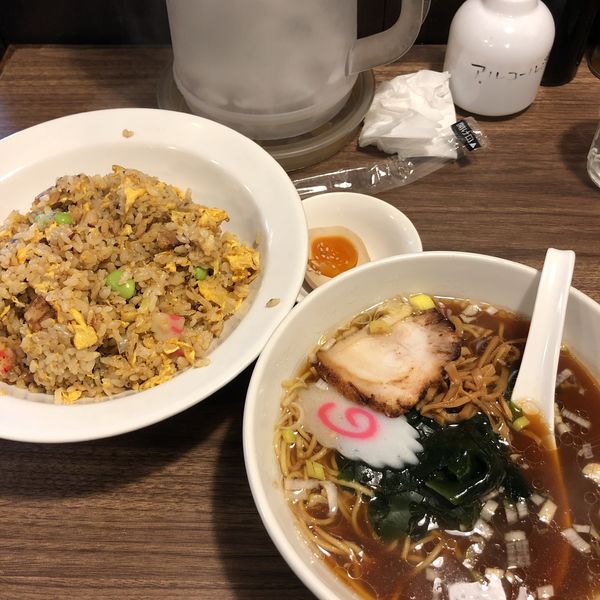 「麺飯定食」@豆点の写真