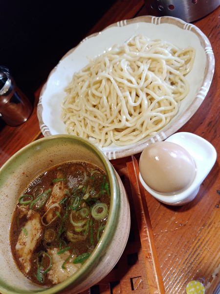 「牛スジつけ麺」@麺舎 ヒゲイヌの写真