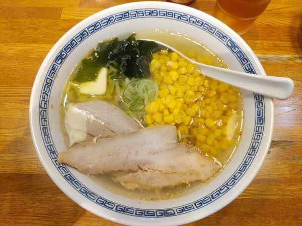 「塩バターコーン メンマ抜き」@青竹打ちラーメン・手のし餃子 ラーメンカンの写真