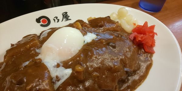 「名物カツカレー+温玉」@日乃屋カレー 九段下店の写真