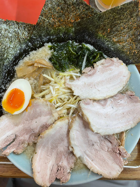 「ネギトロチャーシュー油あり海苔トッピング」@ラーメンショップ 鷲宮店の写真