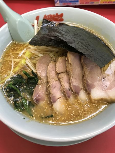 「特製味噌ネギチャーシュー麺」@ラーメン山岡家 東金店の写真